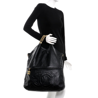 Chanel Calfskin Large Rodeo Drive Tote Black 2 of 9