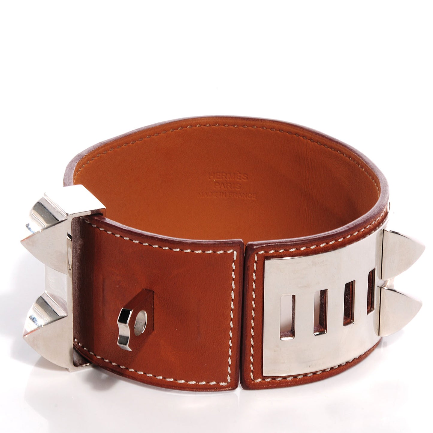 Barenia Collier De Chien CDC Bracelet L Fauve