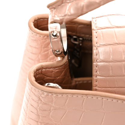 Louis Vuitton Iridescent Alligator Capucines BB Pink 10 of 10