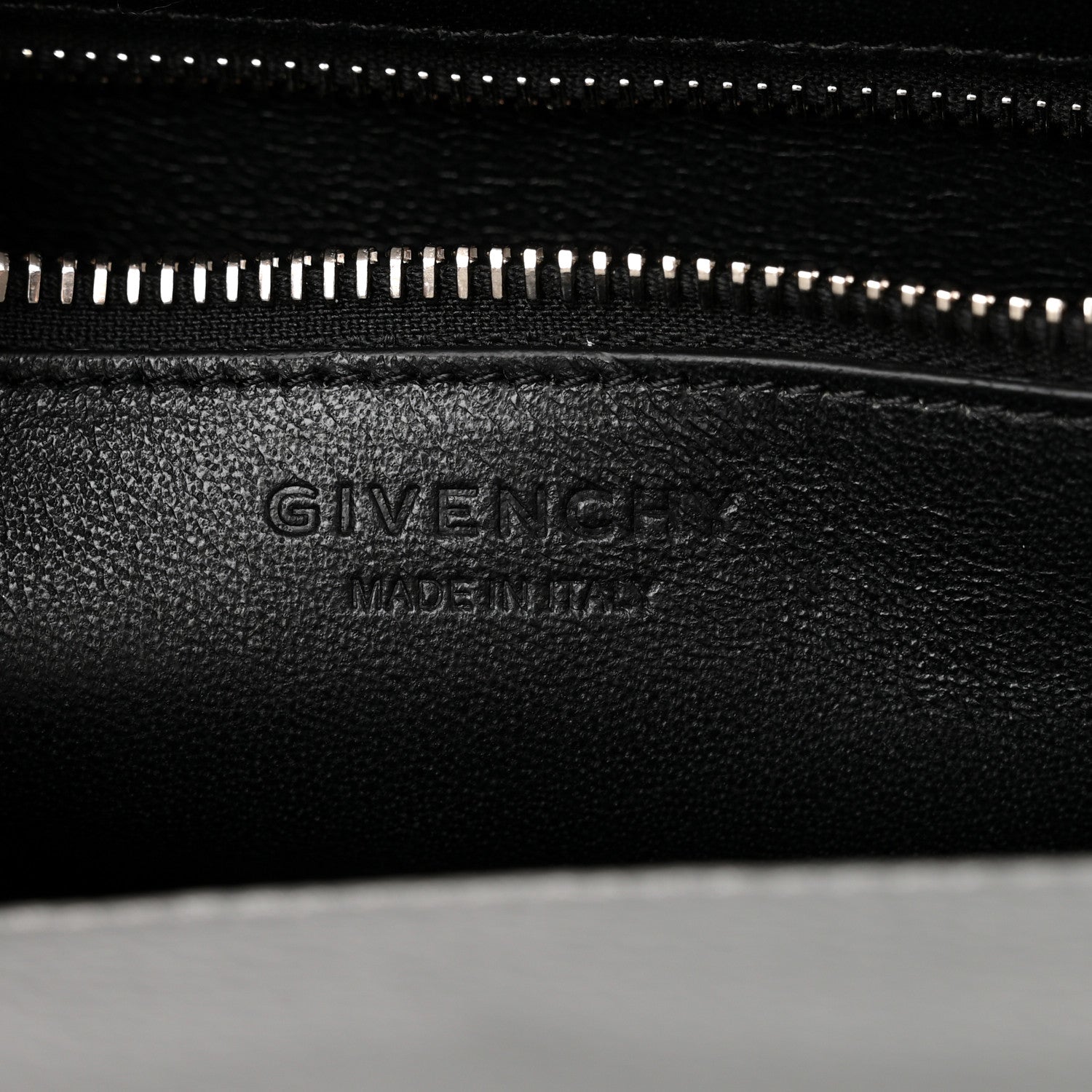 Givenchy Grained Calfskin Mini Horizon Satchel Pearl Grey 7 of 9