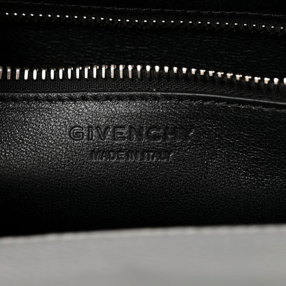 Givenchy Grained Calfskin Mini Horizon Satchel Pearl Grey 7 of 9