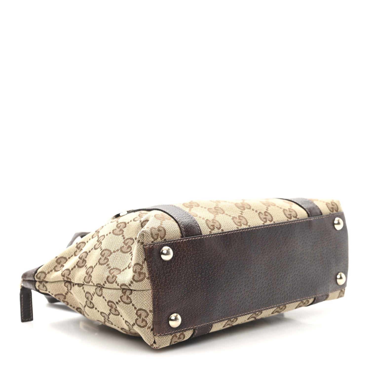 Gucci Monogram Small Abbey Tote Dark Brown 4 of 10