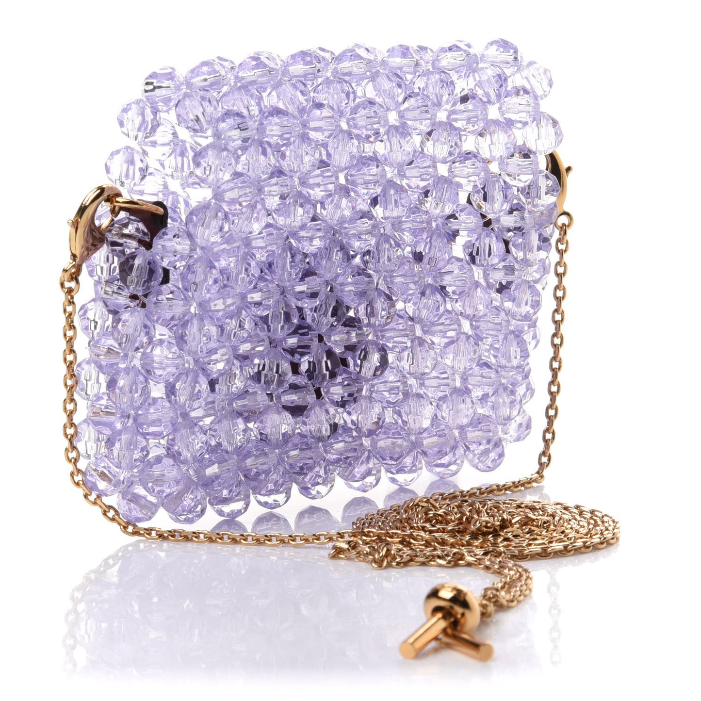 Enamel Vitello King Beaded Pico Baguette Charm Anemone