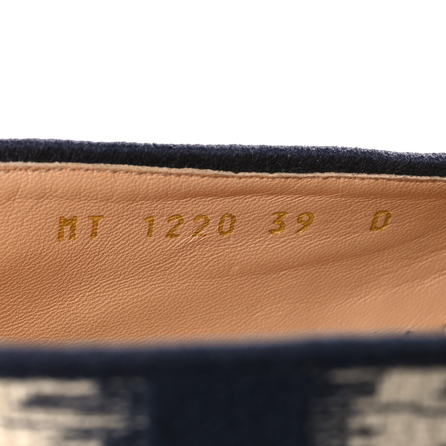 Cotton D-Stripes Embroidered Granville 15mm Espadrilles 39 Deep Blue