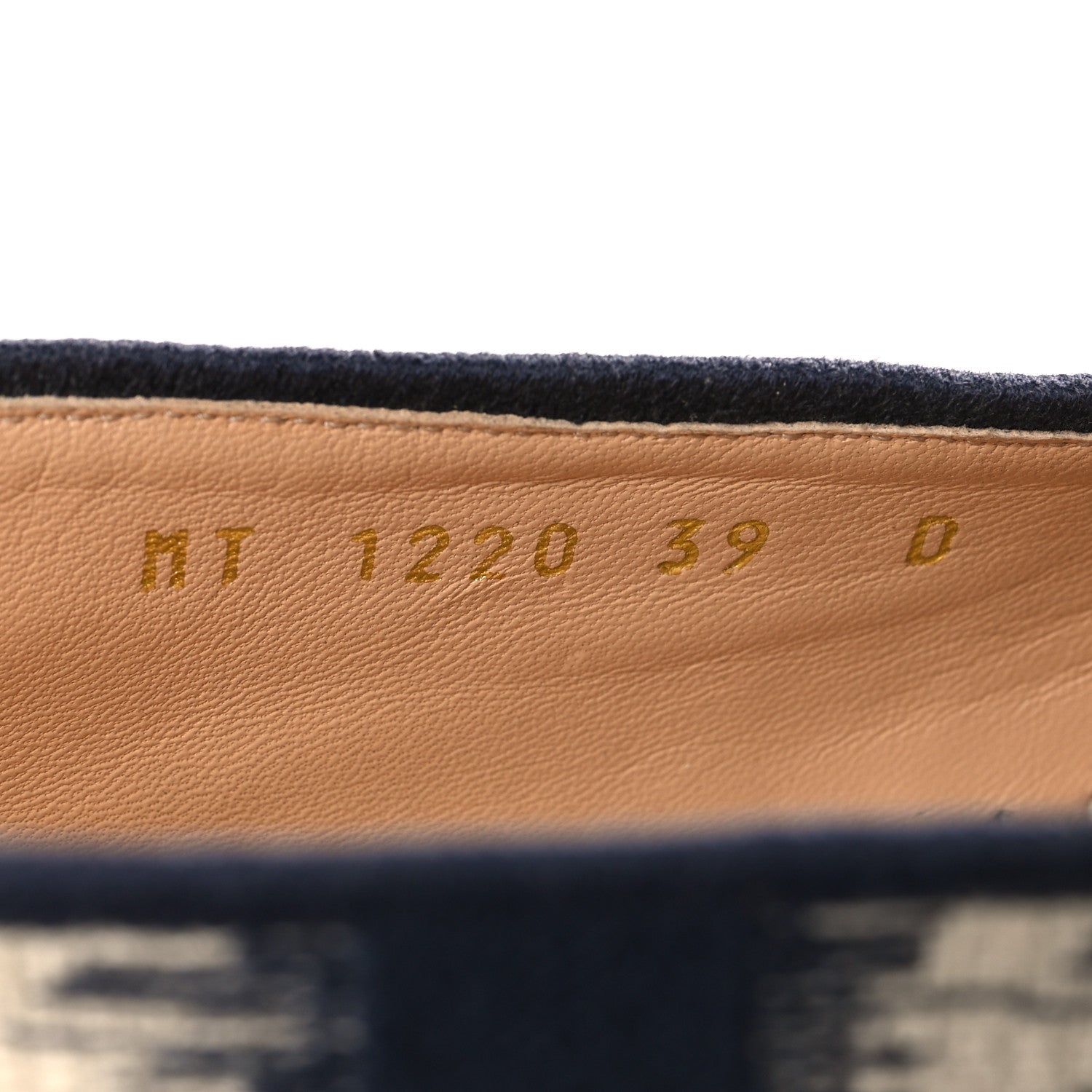 Christian Dior Cotton D-Stripes Embroidered Granville 15mm Espadrilles 39 Deep Blue 7 of 10