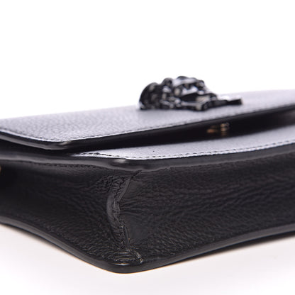Versace Grained Calfskin Palazzo Chain Evening Bag Black 7 of 9