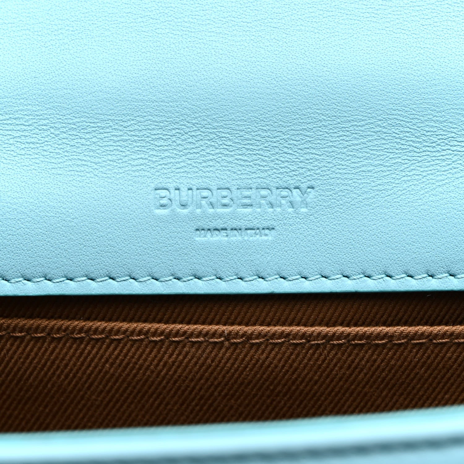 Burberry Lambskin Quilted Small Lola Bag Cool Sky Blue 6 of 12