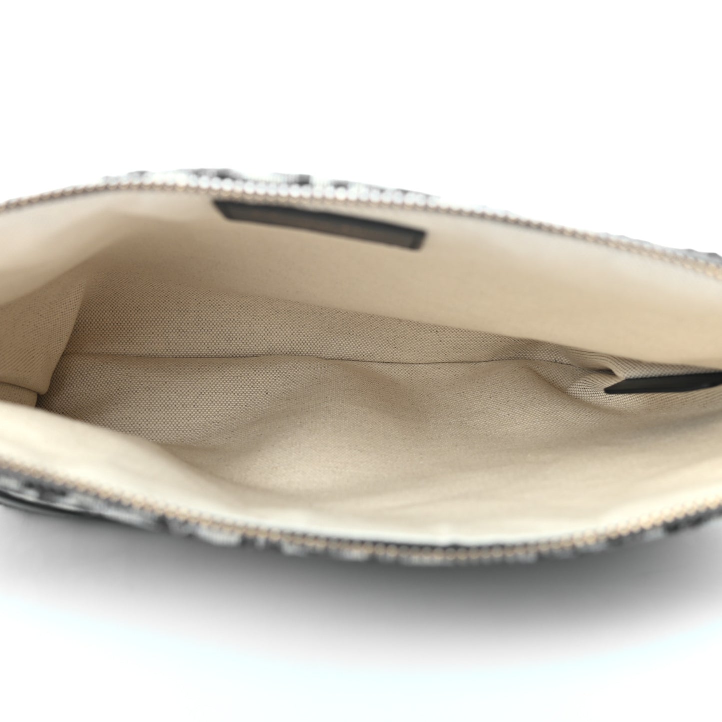 Oblique Pouch Clutch Blue