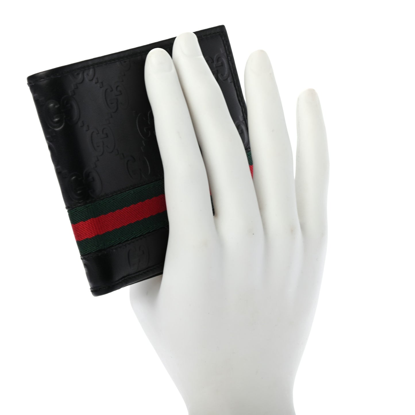 Guccissima Web Bi-Fold Wallet Black