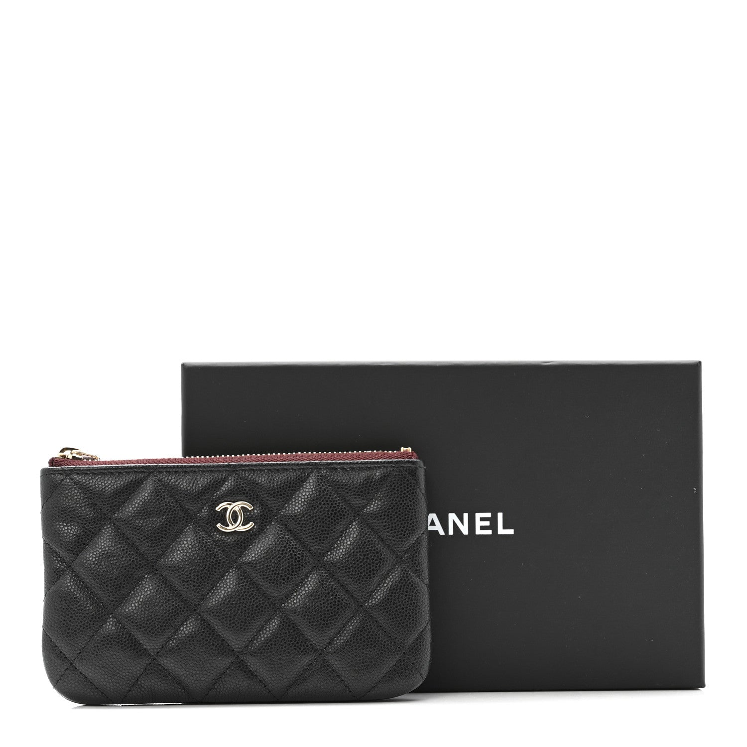 Chanel Caviar Quilted Small Cosmetic Case Black 10 of 10