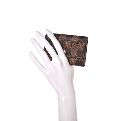 Louis Vuitton Damier Ebene Multicles 6 Key Holder Rose Ballerine 2 of 9