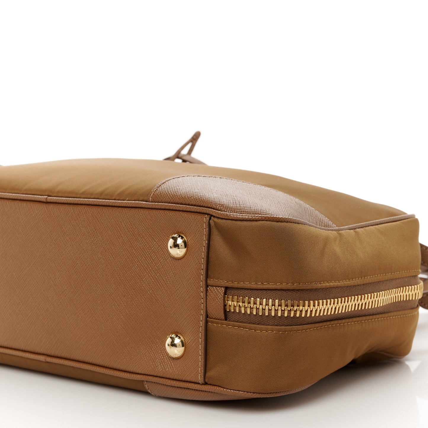 Re-Nylon Saffiano Medium Re-Edition 1978 Two Handle Bag Sughero