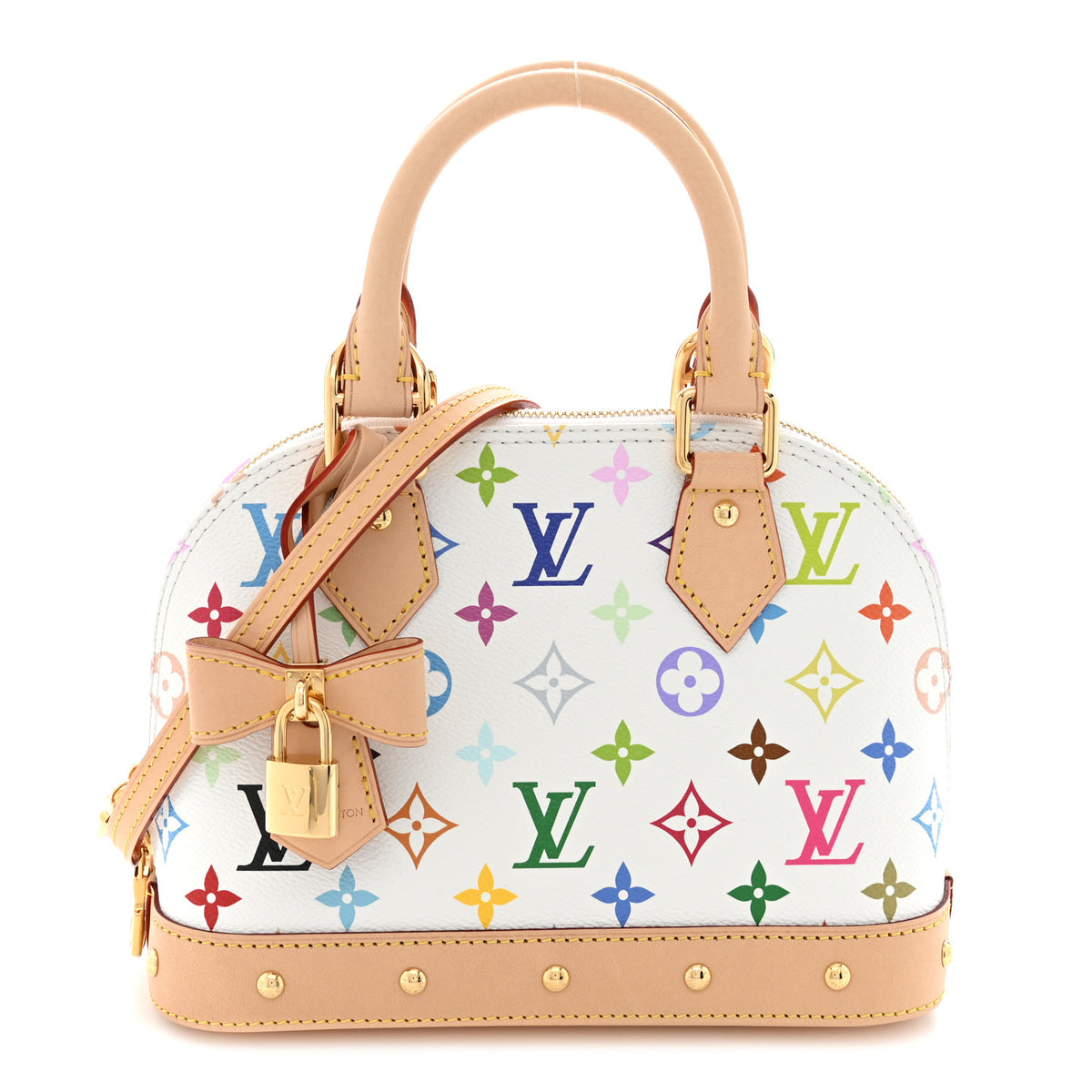 Louis Vuitton LV x TM Monogram Multicolor Alma BB White 1 of 9