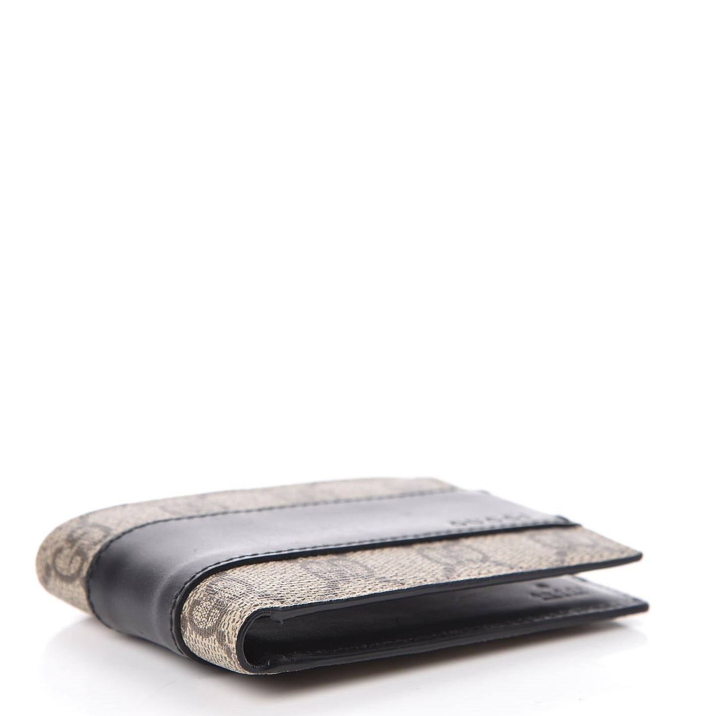 GG Supreme Monogram Bi-Fold Wallet Black