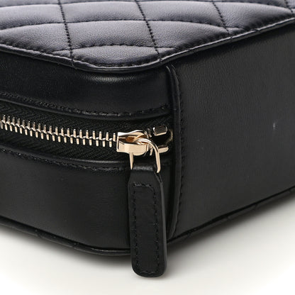 Chanel Lambskin Quilted CC Pearl Crush Camera Case Black 9 of 11