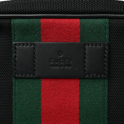 Gucci Canvas Web Slim Belt Bag Black 15 of 15