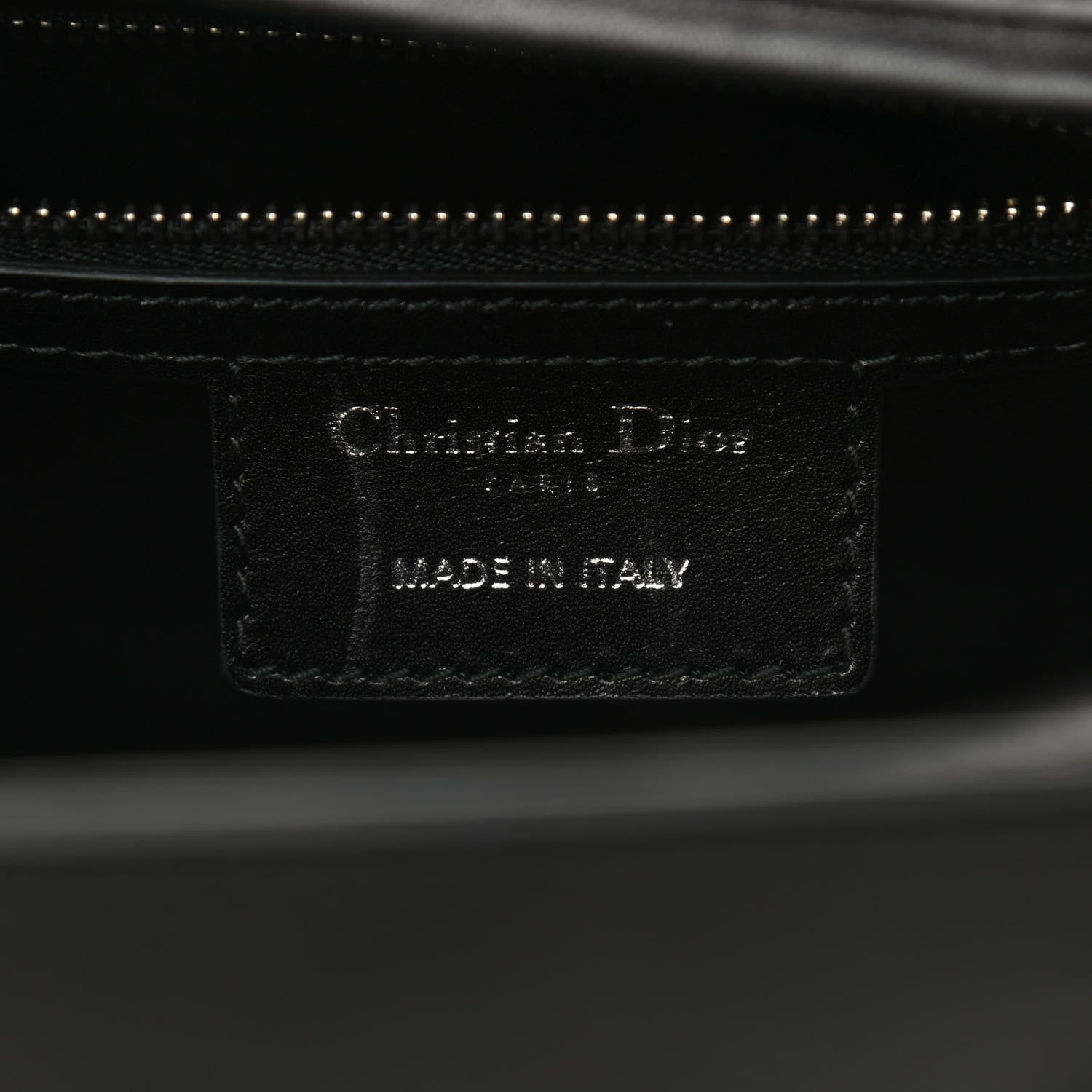 Christian Dior Box Calfskin Lady Dior Pouch Tote Black 6 of 11