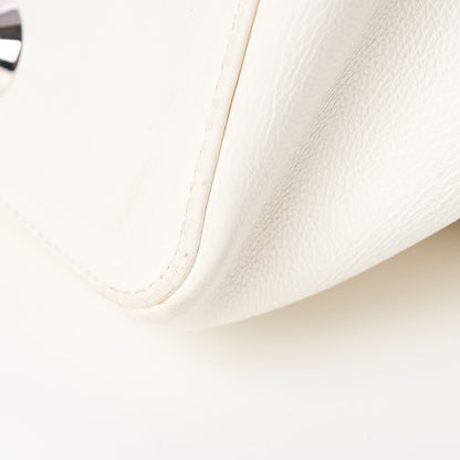 Christian Dior Calfskin Frame Satchel White 17 of 20
