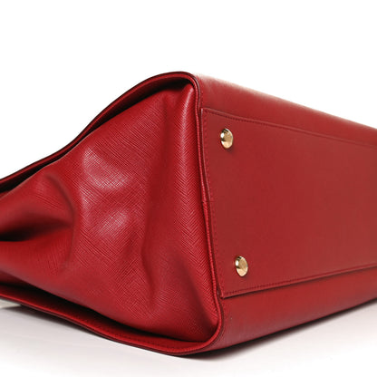 Salvatore Ferragamo Saffiano Beky Tote Rosso 9 of 10