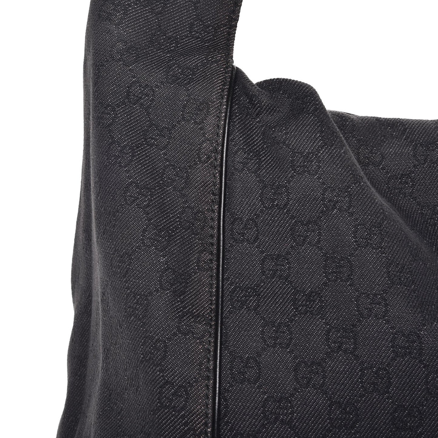 Denim Monogram Hobo Black