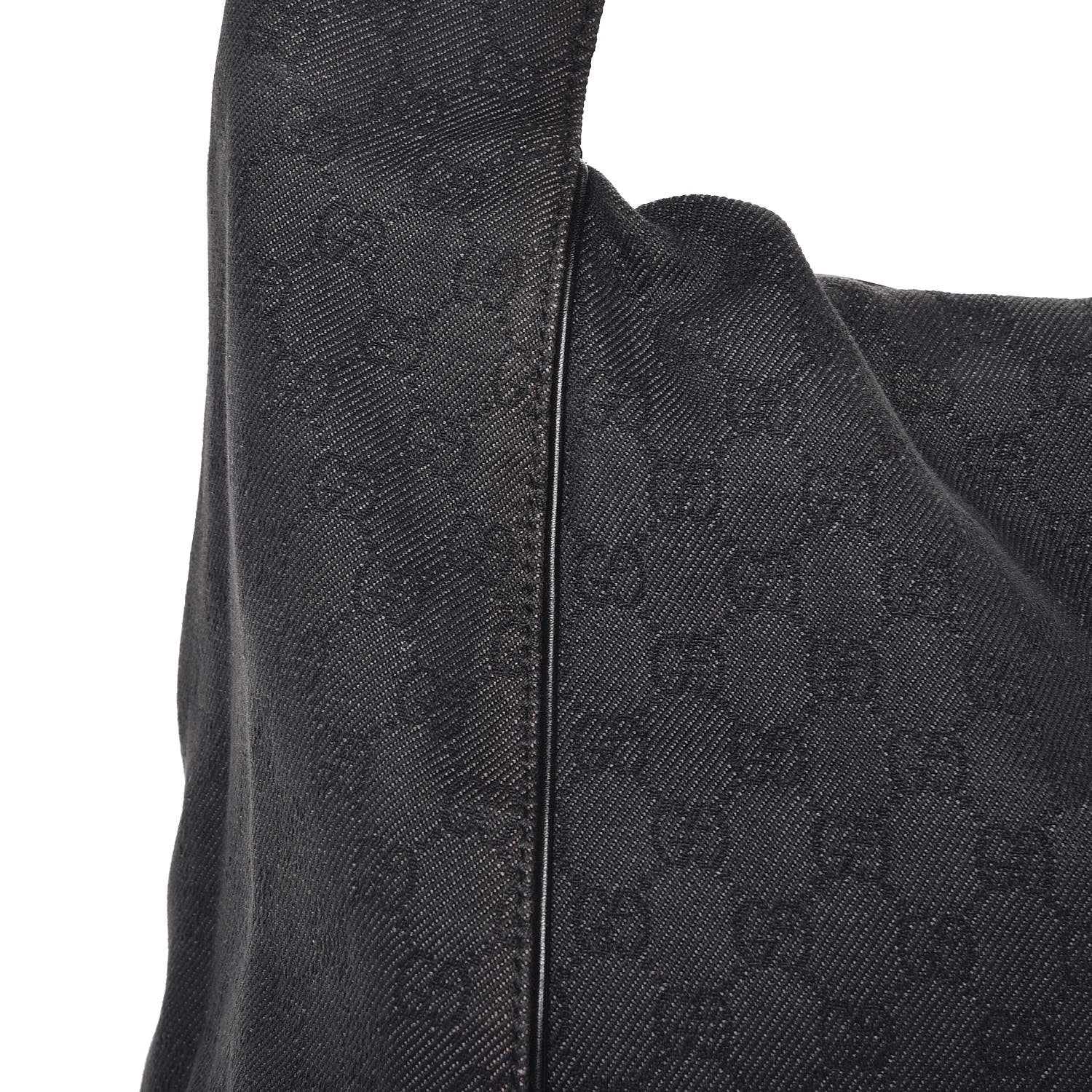 Gucci Denim Monogram Hobo Black 24 of 25