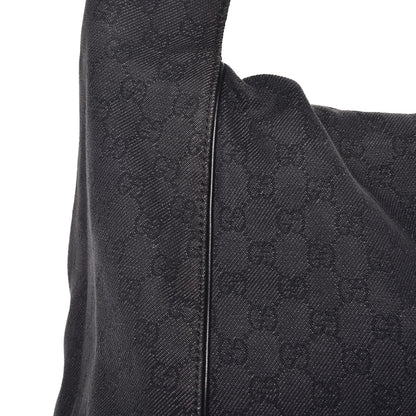 Gucci Denim Monogram Hobo Black 24 of 25