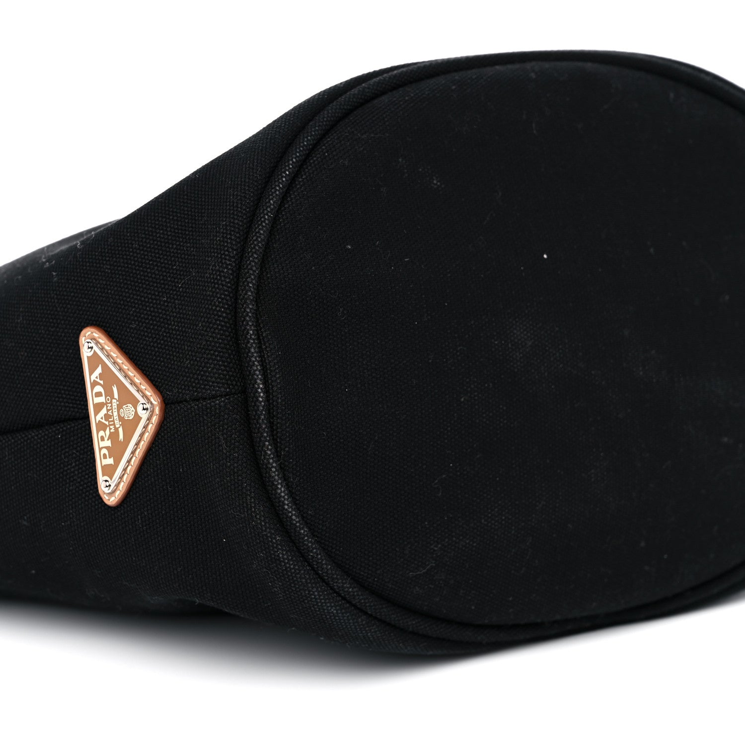 Prada Canapa Small Shopping Tote Black 9 of 16