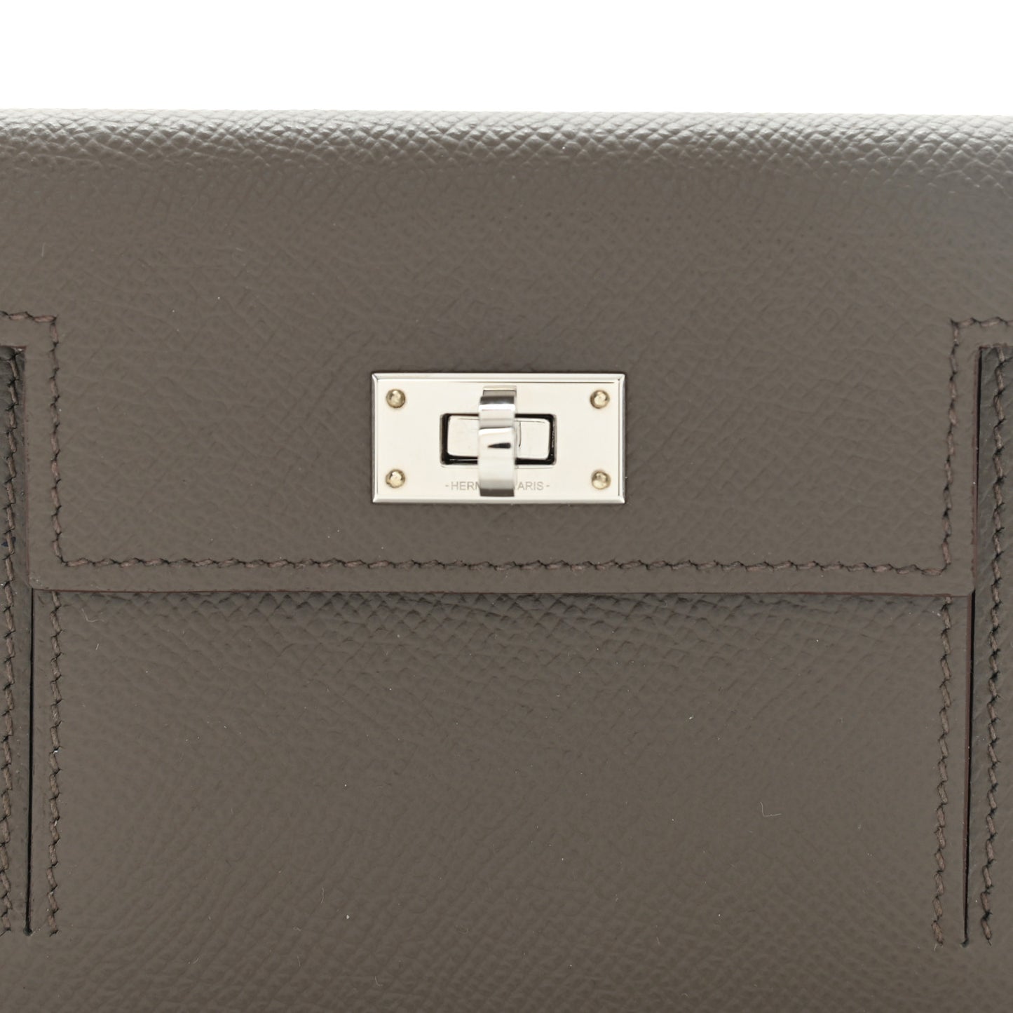 Epsom Kelly Pocket Compact Wallet Etain