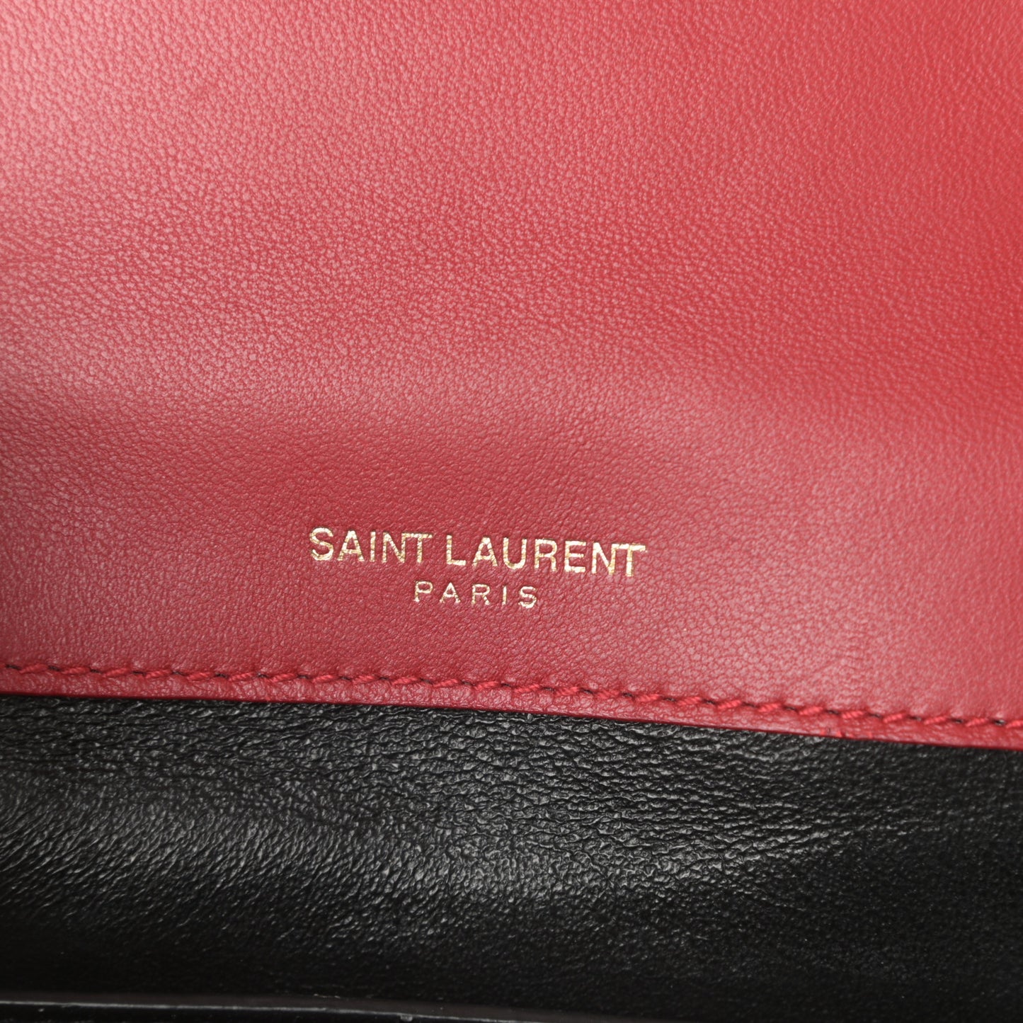 Patent Matelasse Monogram Small Vicky Chain Bag Red