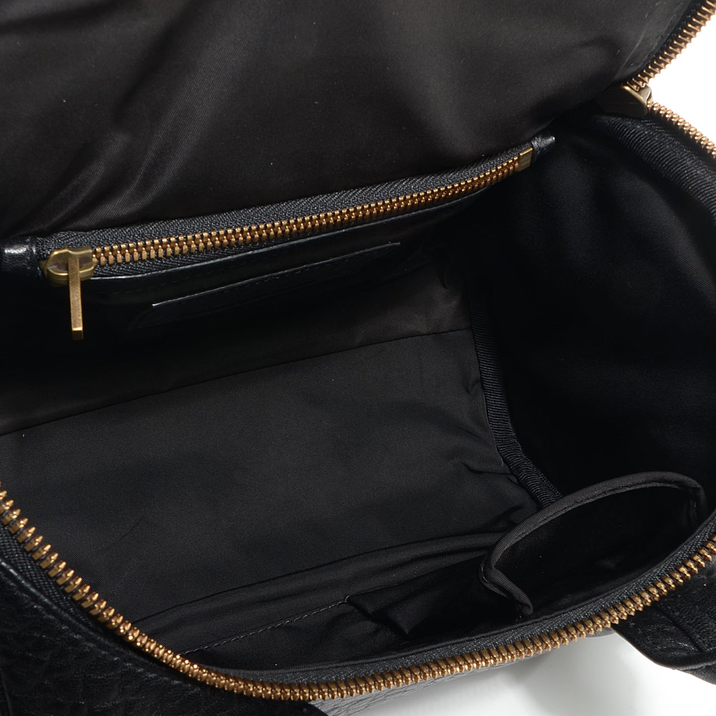 Pebbled Lambskin Rockie Black w Antique Brass Hardware