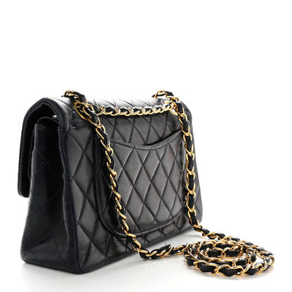 Chanel Lambskin Quilted Small Double Flap Navy 3 of 13