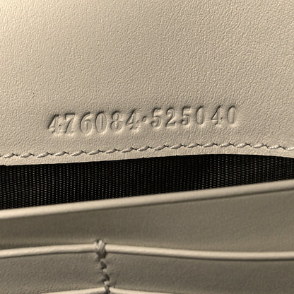 Gucci Calfskin Sylvie Continental Wallet White 6 of 9