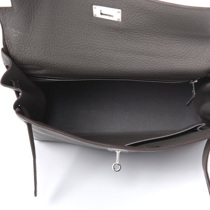 Hermes Taurillon Clemence Kelly Retourne 32 Etain 4 of 14