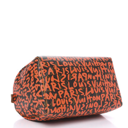 Louis Vuitton Monogram Graffiti Speedy 30 Orange 4 of 12