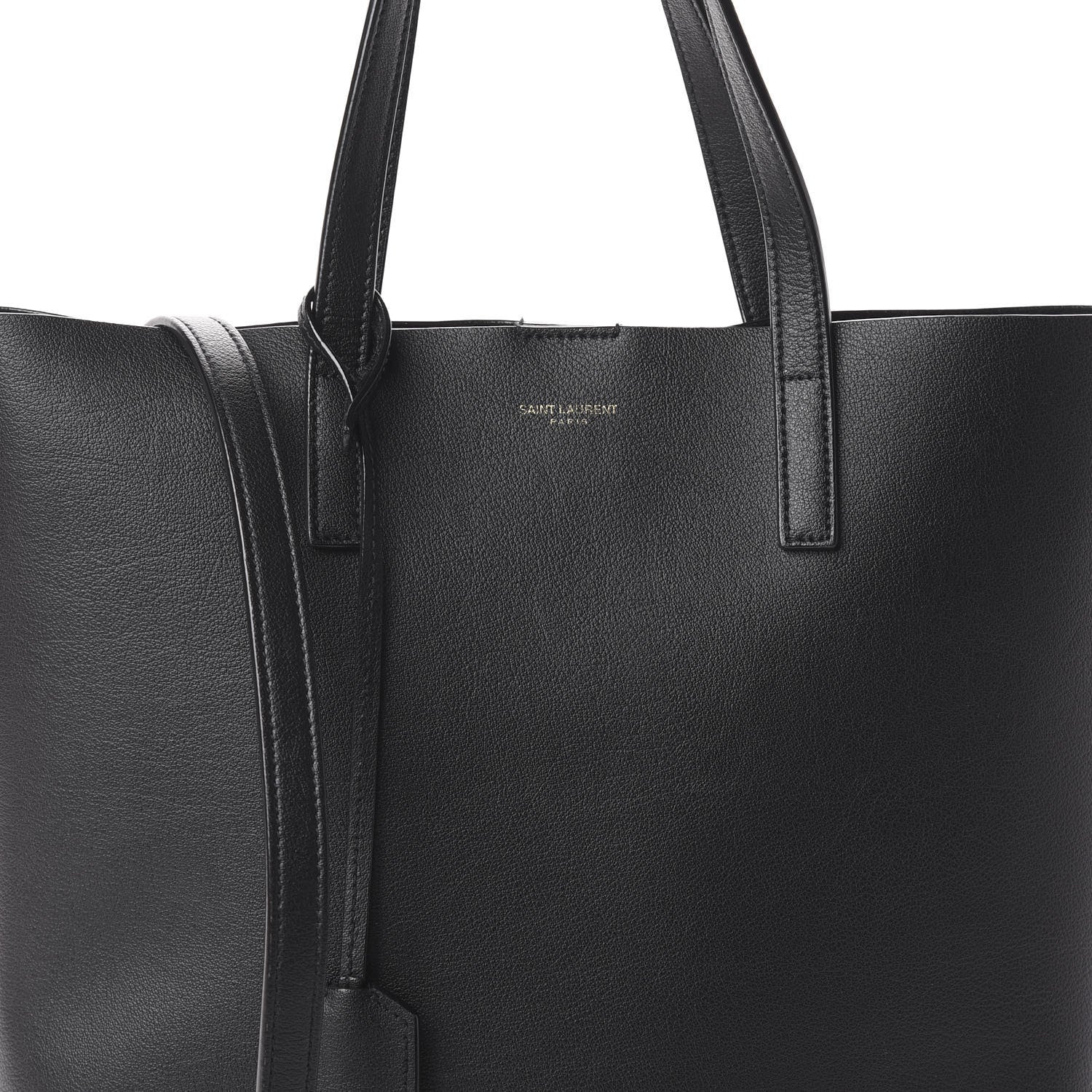 Saint Laurent Calfskin Toy Shopping Tote Black 6 of 7