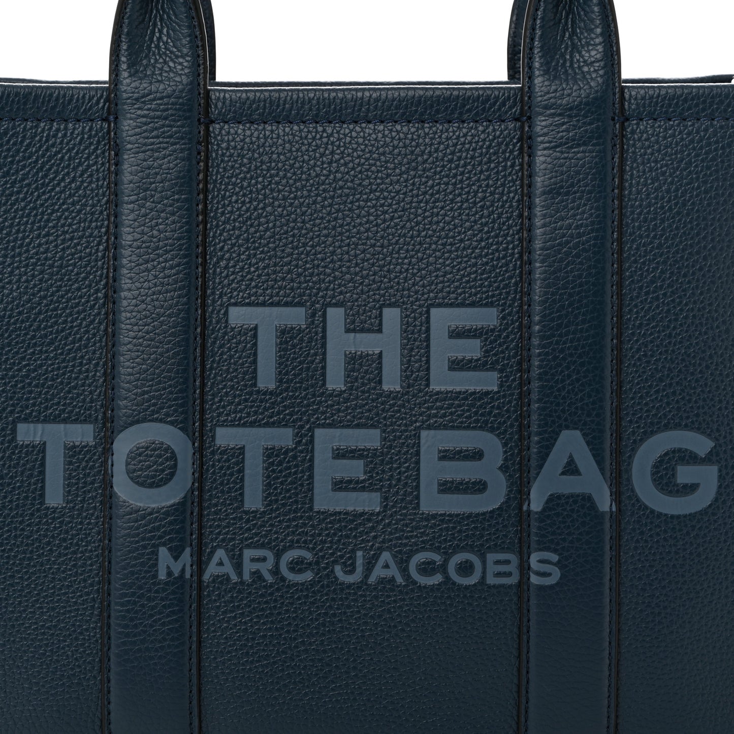 Grained Calfskin Medium The Tote Bag Blue Sea
