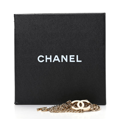 Chanel Enamel CC Chain Logo Belt Gold White 5 of 5