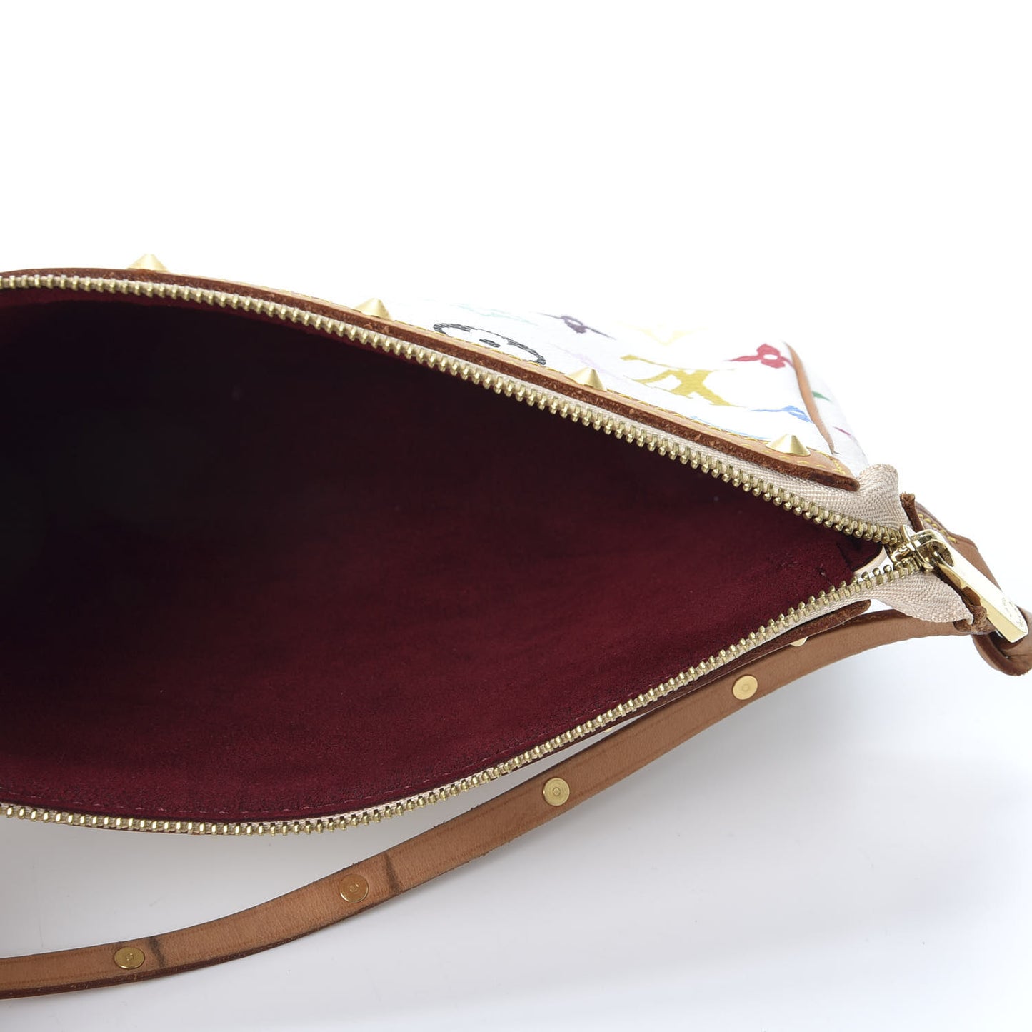 Monogram Multicolor Pochette Accessories White