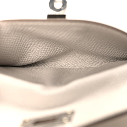 Hermes Swift Epsom Pocket Kelly Shoulder Strap Craie Mushroom 4 of 7