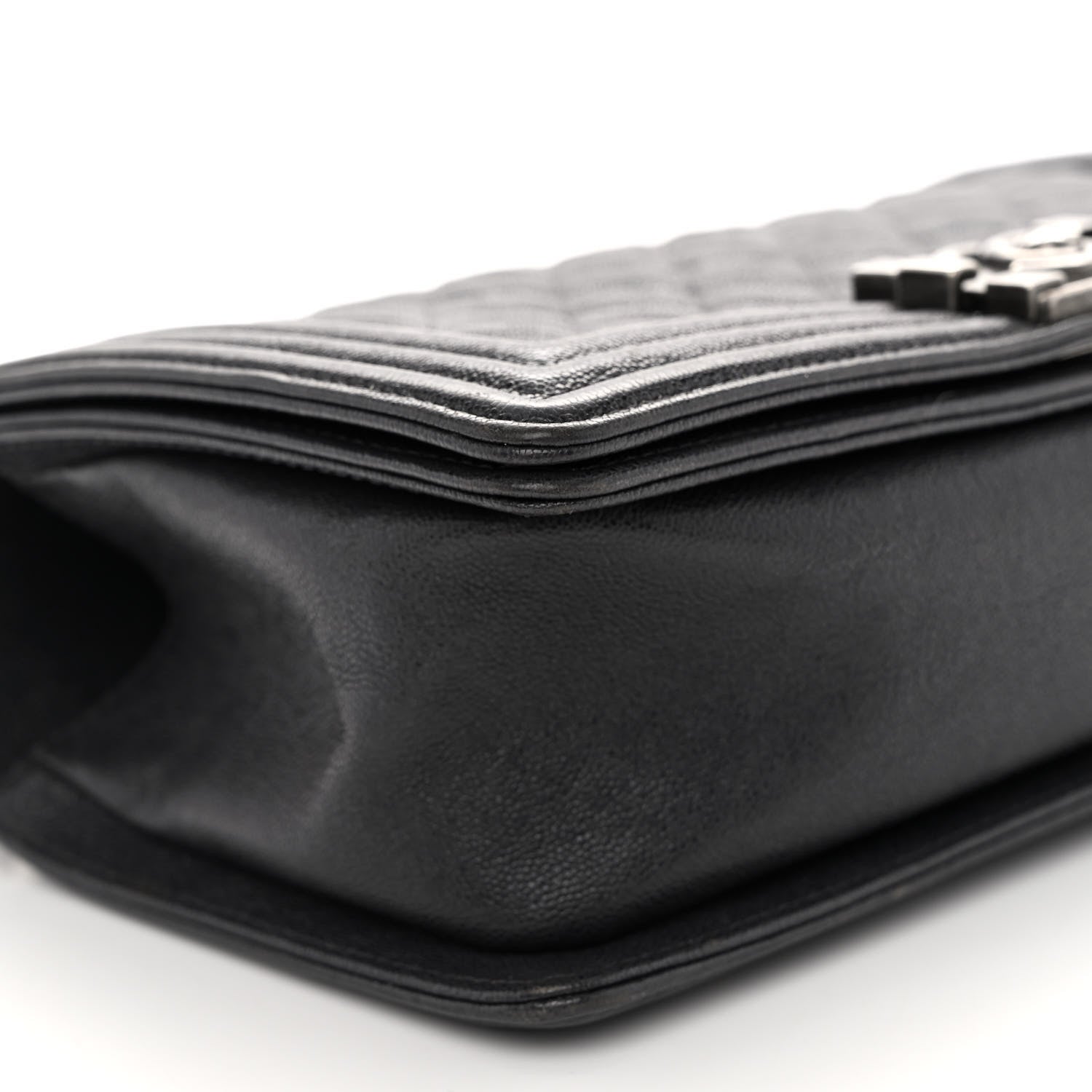 Chanel Caviar Quilted Medium Boy Flap Charcoal 17 of 19