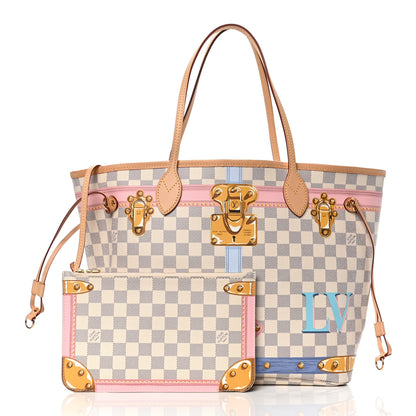 Louis Vuitton Damier Azur Summer Trunks Neo Neverfull MM 1 of 6