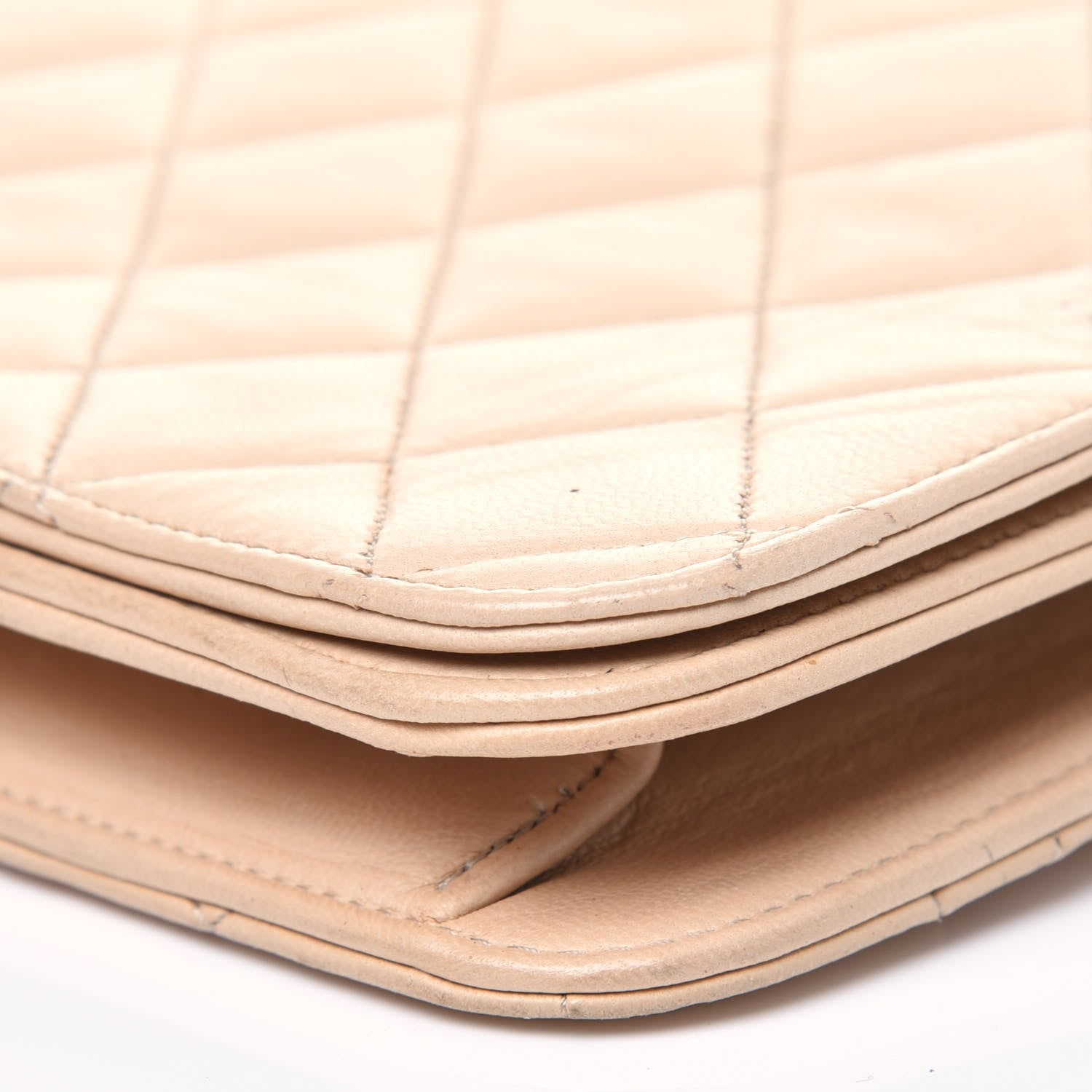 Chanel Lambskin Quilted Small Single Flap Beige 14 of 21