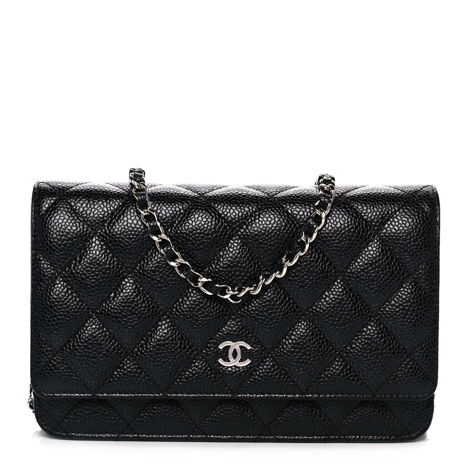Chanel Caviar Quilted Wallet On Chain WOC Black 1 of 14