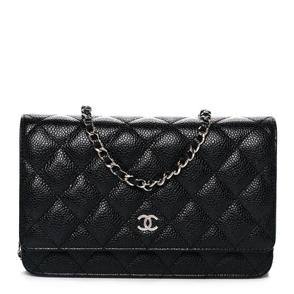 Chanel Caviar Quilted Wallet On Chain WOC Black 1 of 14