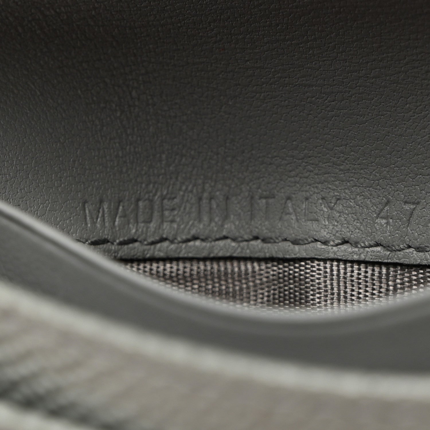 Christian Dior Grained Calfskin Saddle Card Holder Gray 7 of 8