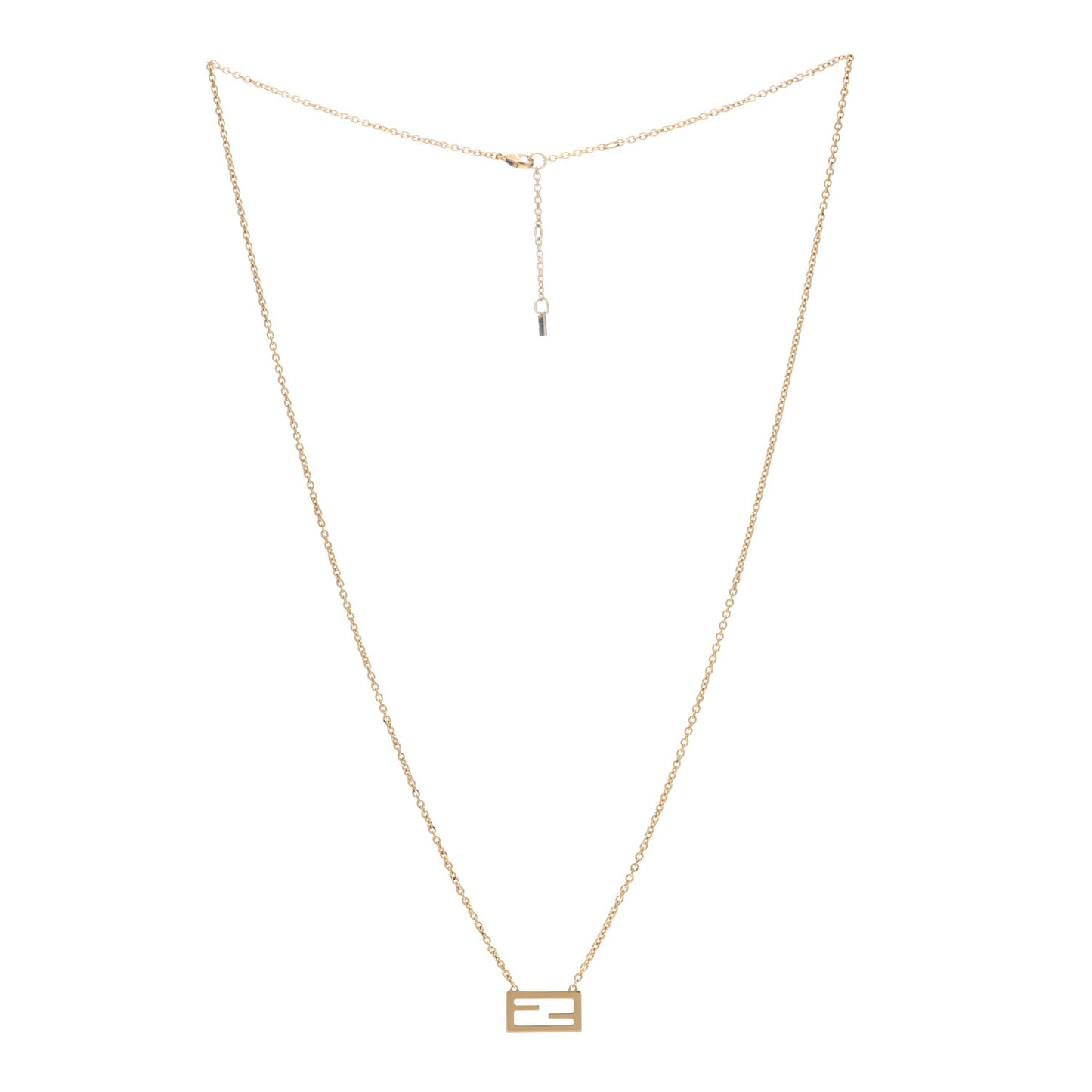 Bronze Baguette Necklace Gold