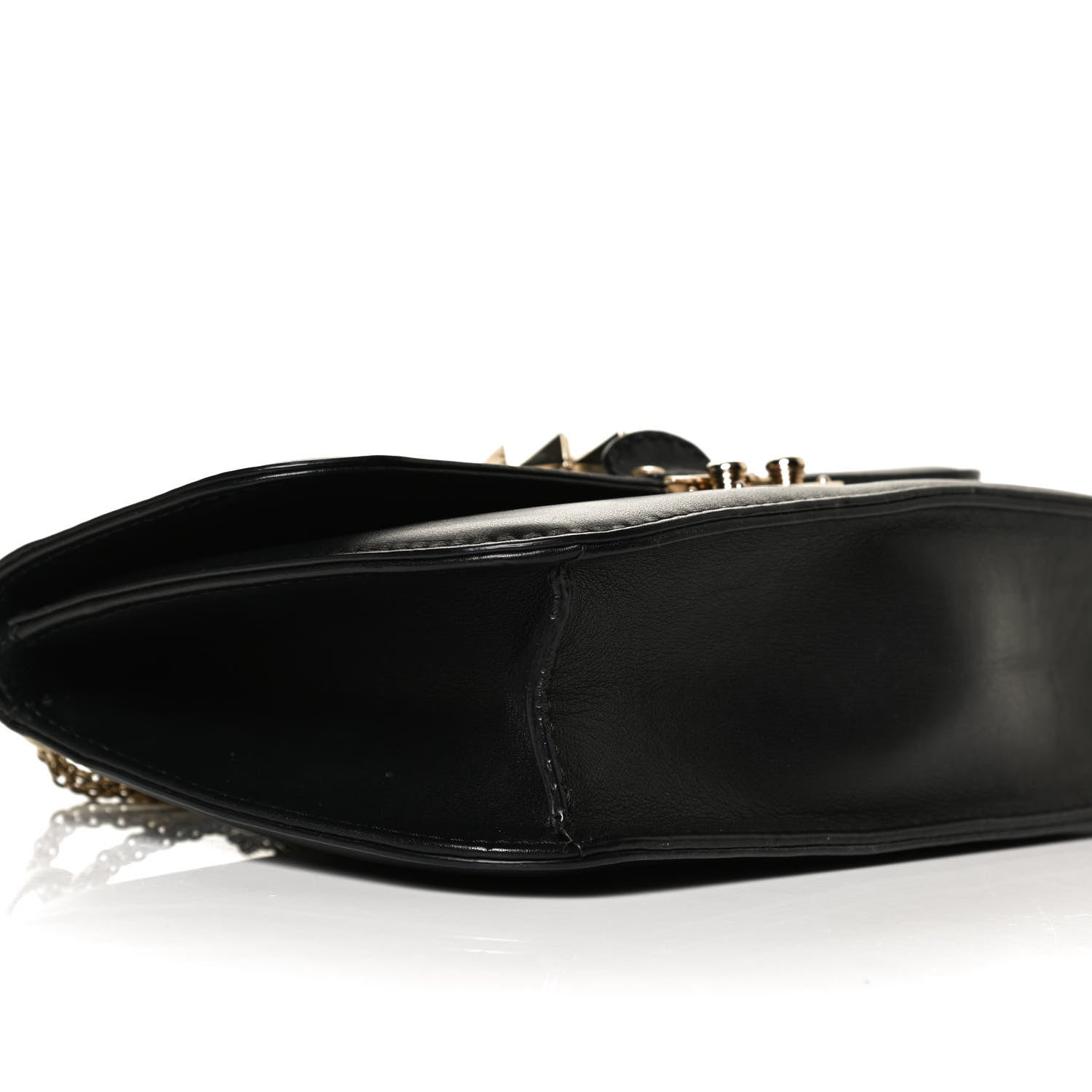 Valentino Garavani Vitello Medium Glam Lock Rockstud Flap Black 8 of 12