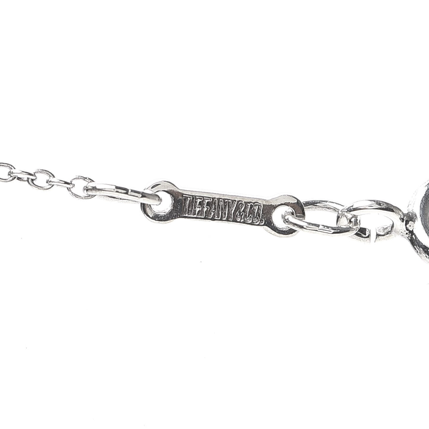 Sterling Silver 16mm Elsa Peretti Open Heart Pendant Necklace