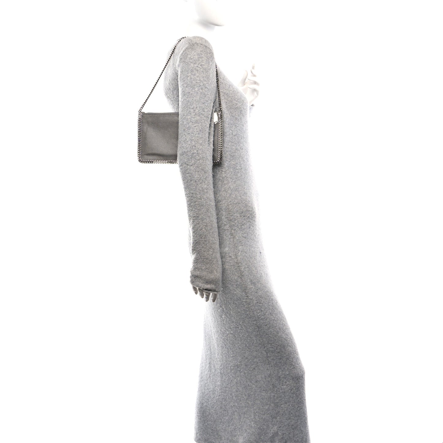 Shaggy Deer Falabella Clutch Grey