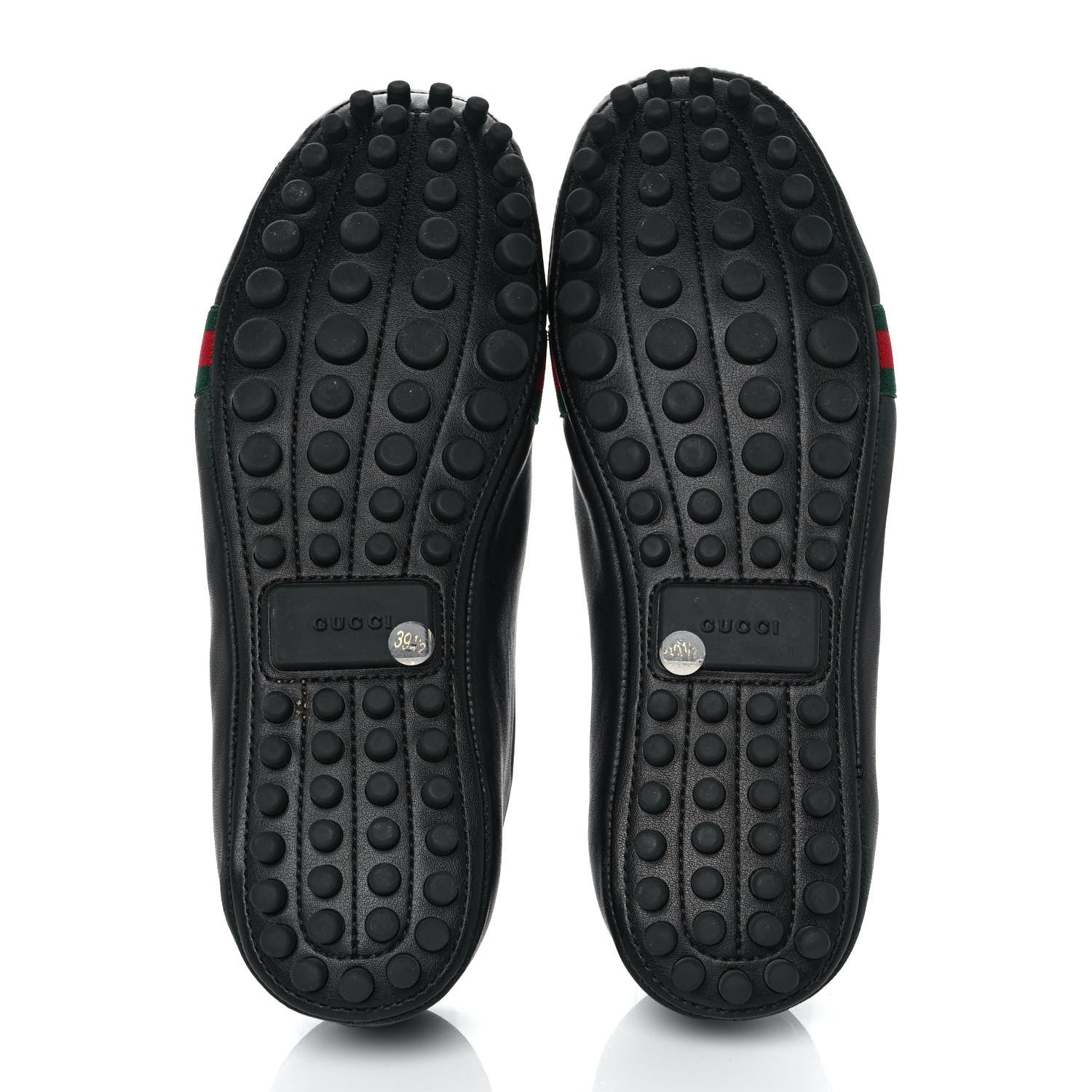 Gucci Calfskin Bayadere Bee Ballerina Flats 39.5 Black 5 of 9